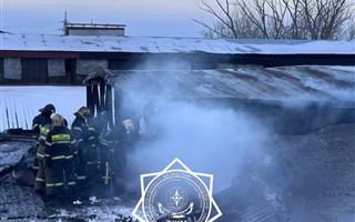 Пожар произошел на карагандинском заводе