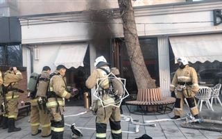 В Шымкенте загорелась кофейня