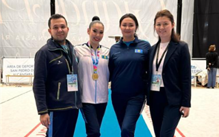 Казахстанка завоевала "золото" на этапе Кубка мира по художественной гимнастике 