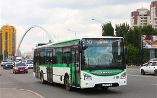 Несколько автобусов изменили маршрут в Астане