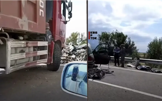 Грузовик столкнулся с легковым автомобилем в Жетсуской области - есть погибшие