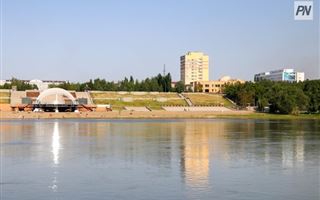 Новый сквер на берегу Иртыш открыли в Павлодаре
