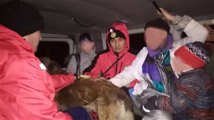 Дети и двое мужчин чуть не погибли от переохлаждения в горах Алматы