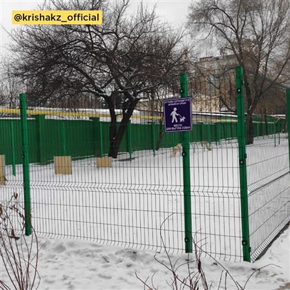В Алматы появились специальные площадки для выгула собак