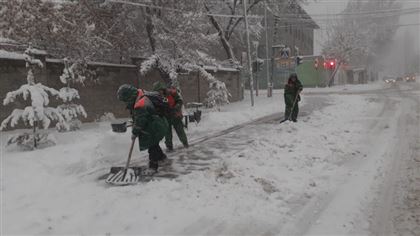 Спасатели Алматы обратились к горожанам из-за аномального снегопада