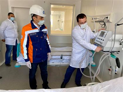 В Нур-Султане за две недели построили новую больницу для больных коронавирусом