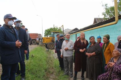 В Туркестанской области 30 домов пострадали от проливных дождей