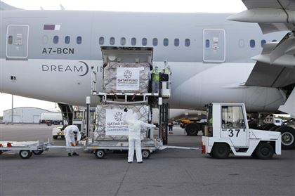 Казахстан получил гуманитарную помощь из Катара