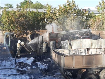 Пожар произошел на "Казвторчермете" в Нур-Султане