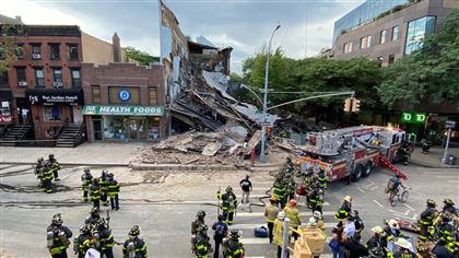 В Нью-Йорке произошло обрушение здания
