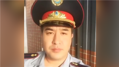 Алматинский департамент полиции объяснил скандальное высказывание человека в форме