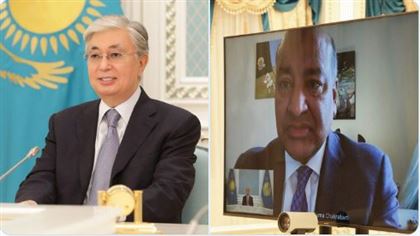 Президент РК провел переговоры со своим советником по экономическим вопросам Сума Чакрабарти