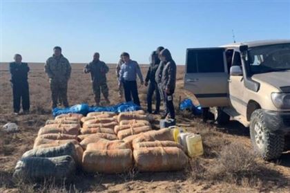 Туркестанские полицейские задержали жителей Нур-Султана и Жамбылской области с 700 килограммами наркотиков