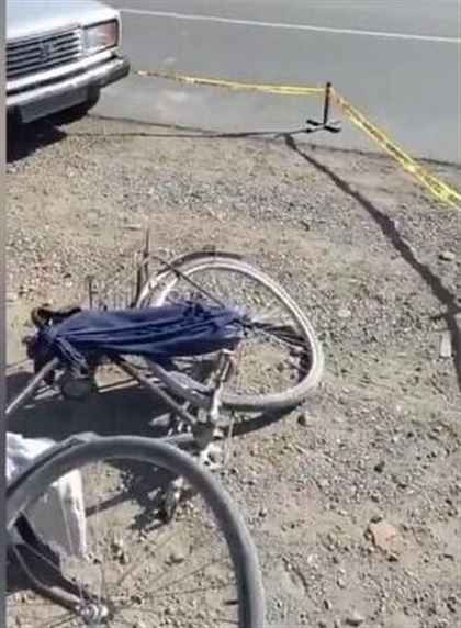 Авто сбило вооруженного велосипедиста в Туркестане
