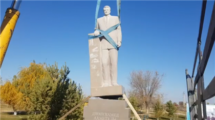 В Алматинской области приостановили строительство памятника Кунаеву
