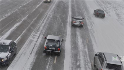 В Алматинской области из-за бурана перекрыли дорогу
