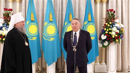 Елбасы вручили высший орден Православной Церкви Казахстана