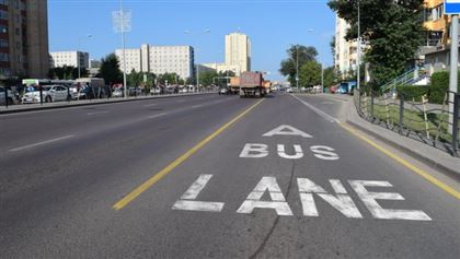 Автобусные полосы убрали на одном из столичных проспектов