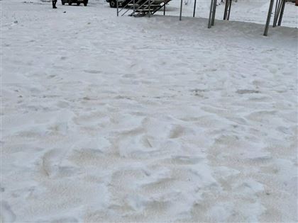 В Шемонаихе выпал желтый снег: экологи ВКО проверят информацию