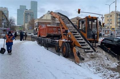 Около 140 тыс. кубометров снега вывезли из Нур-Султана
