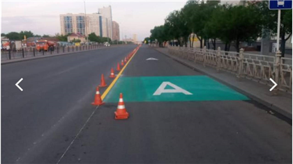 В Нур-Султане зеленой разметкой выделят автобусные полосы