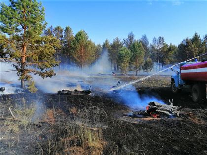 Гроза стало причиной лесного пожара в ВКО