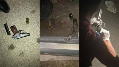 Арсенал оружия изъяли сотрудники алматинской криминальной полиции