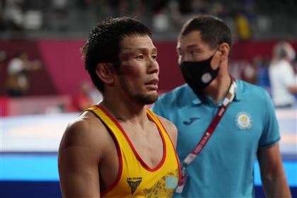 Прямая трансляция боя казахстанского борца вольного стиля Нурислама Санаева в полуфинале Олимпиады-2020
