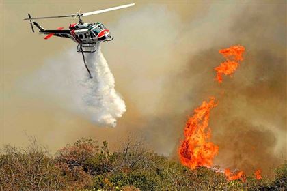Казахстанские вертолеты тушат лесные пожары на юго-западе Турции