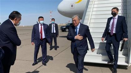 Президент Казахстана прилетел в Актау
