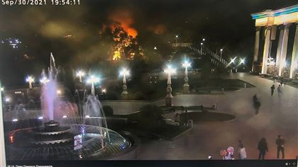 Крупный пожар в Алматы: загорелось кафе