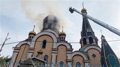 В Алматы произошел пожар в православном храме