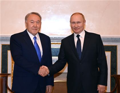 Владимир Путин выразил благодарность Нурсултану Назарбаеву за идею создания ЕАЭС