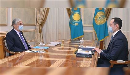 Касым-Жомарт Токаев принял председателя правления АО «Национальная компания «QazaqGaz» Санжара Жаркешова