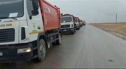 Въезд запрещен: В Актау мусоровозы не пускают на полигон