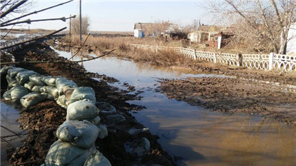 Жители Жамбылской области провели ночь, спасая свои дома от селя