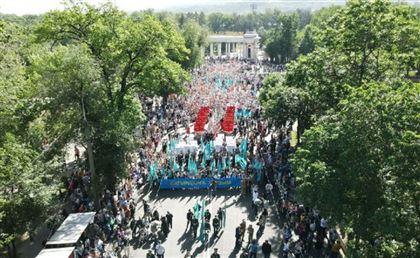 Акция "Батырларга тагзым" прошла в Алматы