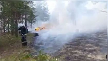 В ВКО спасатели до сих пор пытаются потушить лесной пожар