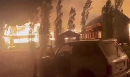 На Алаколе на нескольких зонах отдыха произошел крупный пожар