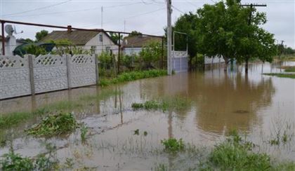 В Карагандинской области затопило территории частных домов