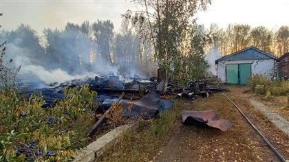 Крупный пожар произошел в селе Восточно-Казахстанской области
