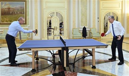 Токаев сыграл в настольный теннис с Эрдоганом