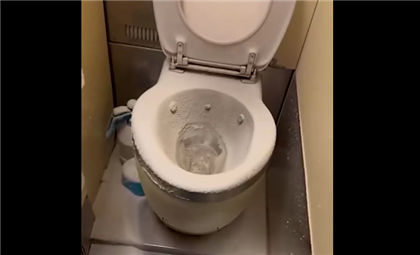 "Пришлось облегчаться сквозь снег" - видео с замороженным туалетом в поезде попало в Казнет