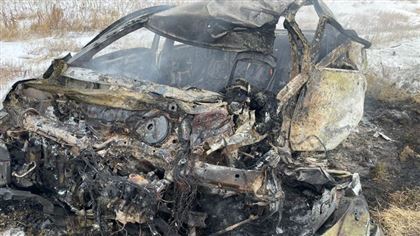 Машина загорелась после ДТП, погибли два человека