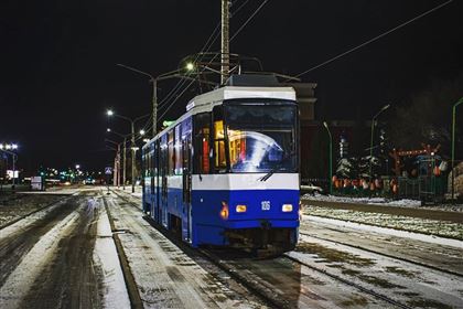 Трамвай сошел с рельсов в Усть-Каменогорске