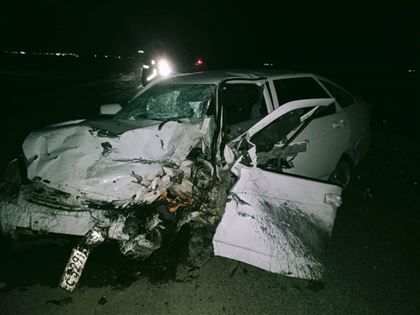 Смертью двух водителей закончилось ночное ДТП в Актюбинской области