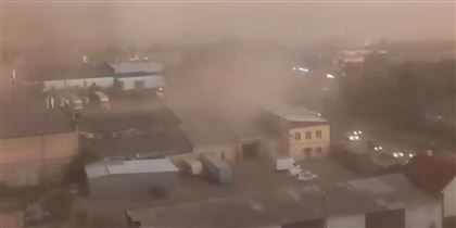 В Петропавловске прошел мощный ураган с дождем