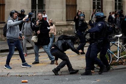 Во Франции в ходе беспорядков ранены 20 полицейских