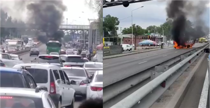 В Алматы загорелись два автомобиля за день