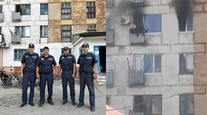 Полицейские Лисаковска спасли жильцов многоэтажки из пожара
